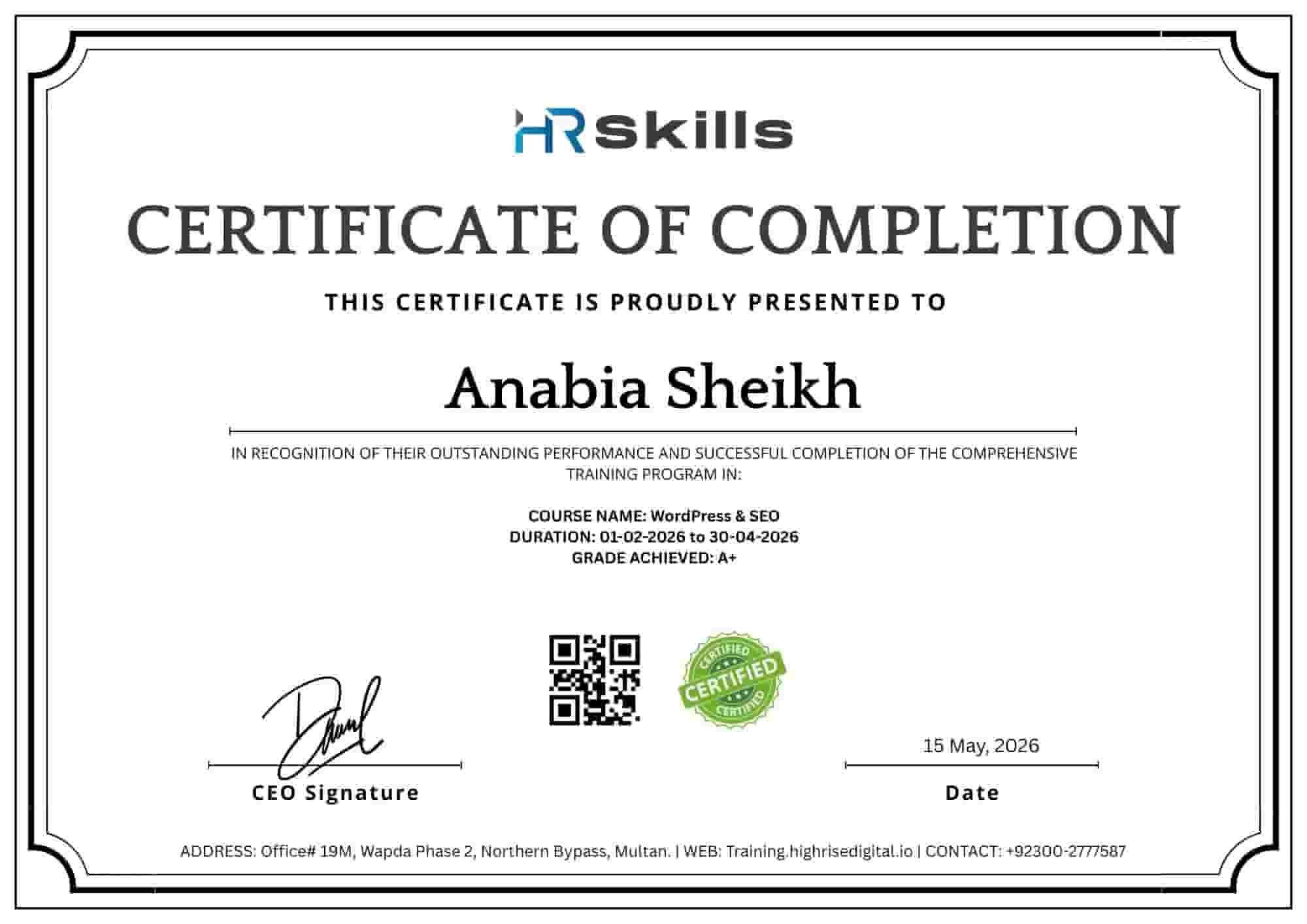 Asad Ali Lakho - Full Stack Web Development